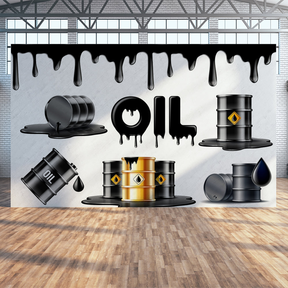 Oil Black Wallpaper