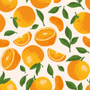 Oranges Slices Art Self Adhesive Sticker For Refrigerator