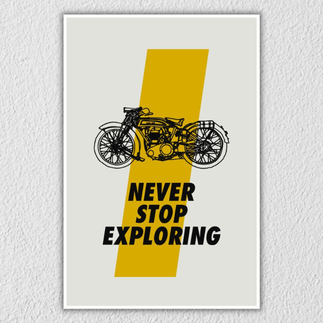 Never Stop Exploring Wall Art
