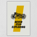 Never Stop Exploring Wall Art