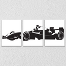 F1 Racing Wall Art, Set Of 3