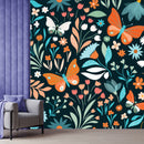 Mixed Color Flower Wallpaper