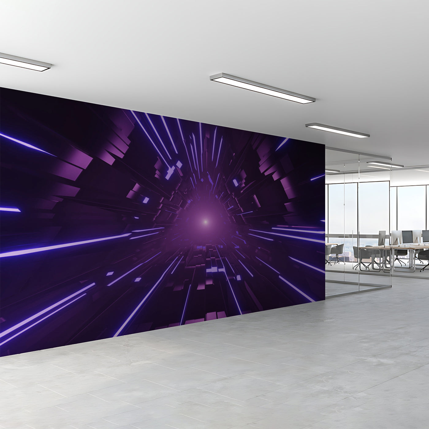 Purple Graphic Wallpaper