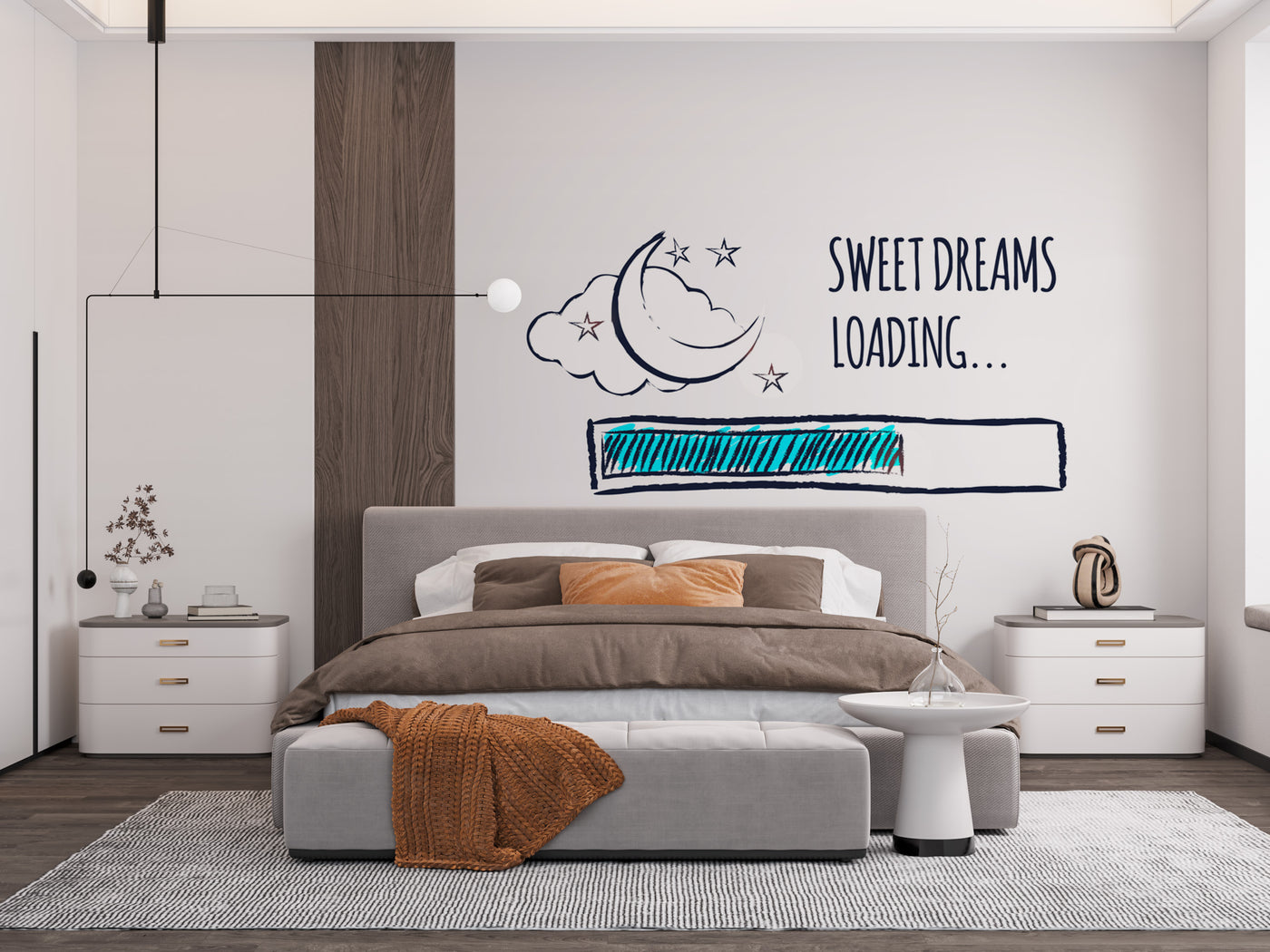 Nursery white wall kids wallpaper