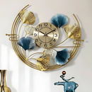 Circular Half Cut Floral Clock