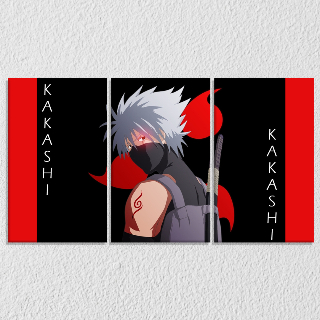Kakashi Naruto Art, Set Of 3