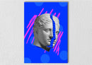 Blue Male Sculpture Pop Art
