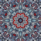 Blue Red Mandala Pattern Art Self Adhesive Sticker For Table