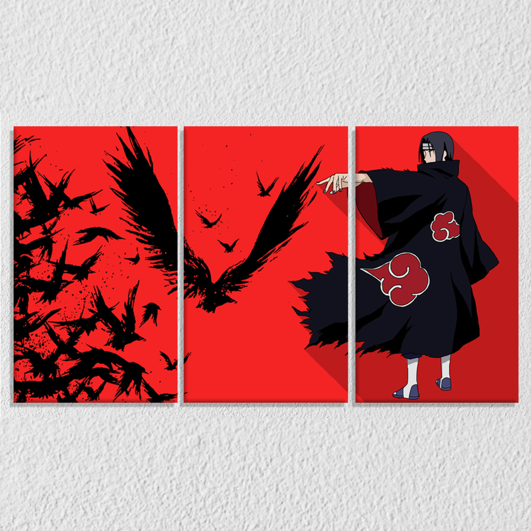 Itachi Naruto Art, Set Of 3
