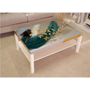 Golden Butterfly On Feather Self Adhesive Sticker For Table