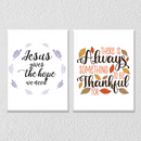 Jesus Inspiring Quote wall Art, Set Of 2