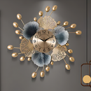 Oval Stick Blue Wall Clock