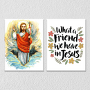 Jesus As A Friend Wall Art, Set Of 2