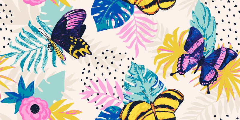 Butterfly & Roses Wallpaper