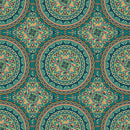 Green Mandala Art circle Self Adhesive Sticker For Table