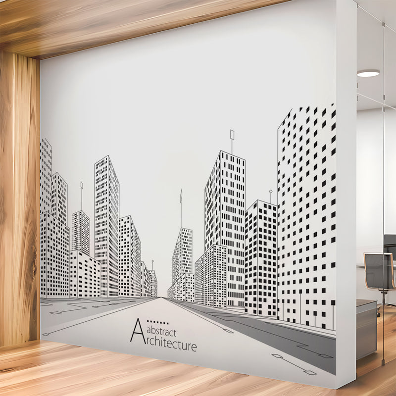 Doodle Abstract Architecture Wallpaper
