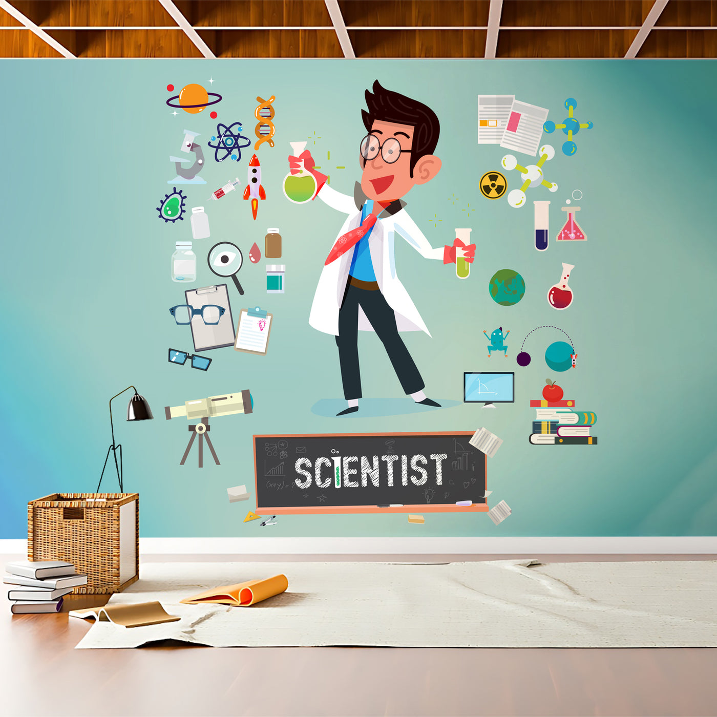 Scientist Green Wallpaper