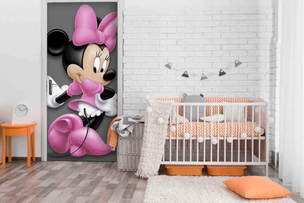 Mickey Anime Self Adhesive Sticker For Door