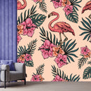Flamingo Floral Wallpaper