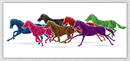 7 Horses Landscape Wall Art 16
