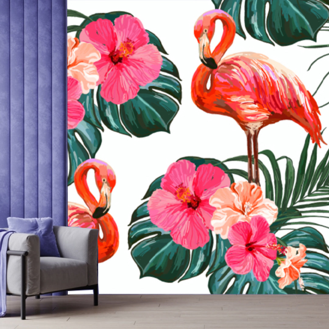 Floral White Background
