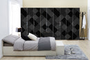 Black Shaded Design Pattern Self Adhesive Sticker For Wardrobe