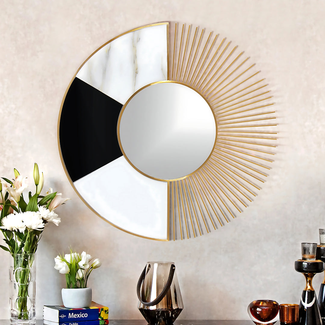 Black & White Wall Mirror