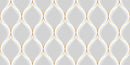 White With Golden 3D Design Self Adhesive Sticker For Wardrobe