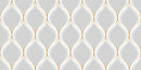 White With Golden 3D Design Self Adhesive Sticker For Wardrobe