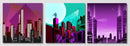 Gotham City Wall Art, set Of 3