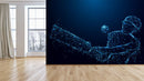 Sparkling Batsman Hitting Ball Wallpaper