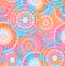 Pink Blue Mandala Art Self Adhesive Sticker For Table