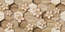 3D brown flower Customize Wallpaper