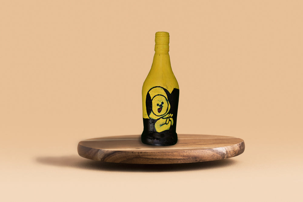 Funny Emoji Bottle Art