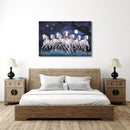 7 Horses Landscape Wall Art 3