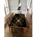 Brown Mandala Art Self Adhesive Sticker For Table