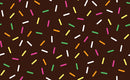 Candy Sticks On Brown Self Adhesive Sticker For Refrigerator