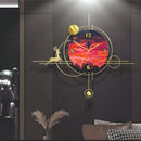 Swing Girl Nature Wall Clock