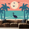 Sunset Flamingo Painting