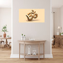 3D Golden Om Self Adhesive Sticker Poster