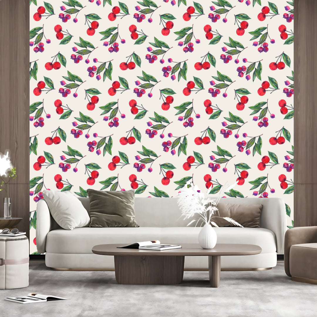 Litchi with Green leaf Wallpaper