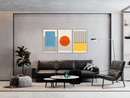 Geometric Colors Art, Set Of 3