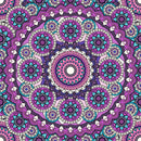 Pink Big Rangoli Art Self Adhesive Sticker For Table