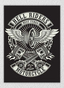 Hell Riders Motorcycle Wall Art