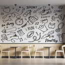 Fitnes Sketch Customize Wallpaper