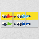 F1 Racing Wall Art, Set Of 3