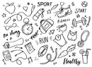 Fitnes Sketch Customize Wallpaper