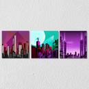 Gotham City Wall Art, set Of 3