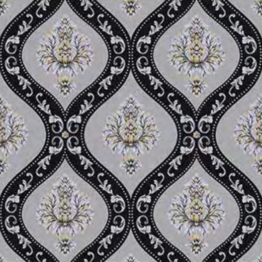 Jenica Shine Damask Geometrical Pattern Wallpaper