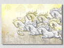 7 Horses Landscape Wall Art 18